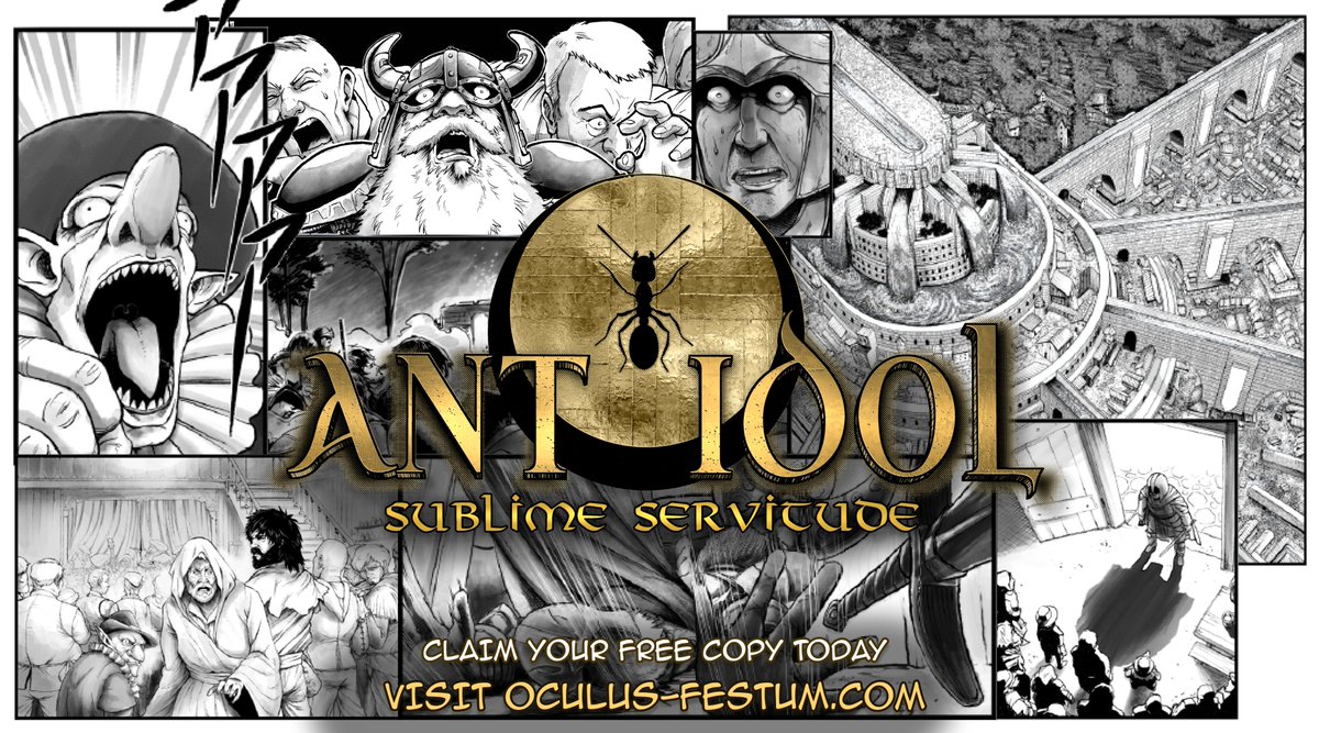 OculusFestum's tweet photo. Day 2 — ANT IDOL Countdown

Empires are built by those who climb over the fallen.

ANT IDOL - Sublime Servitude
Prologue — Part I
Read on March 25

#AntIdol #Manga #DarkFantasy #fantasy #マンガ