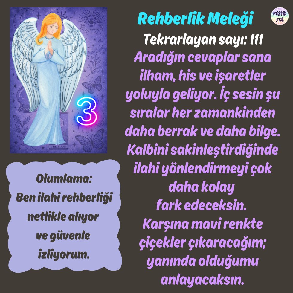 MistikYol's tweet photo. MELEK KARTLARINDAN 2 ADET SEÇ
BU RUHSAL MESAJ SANA İYİ GELECEK... https://t.co/9ZvOmJY9bD