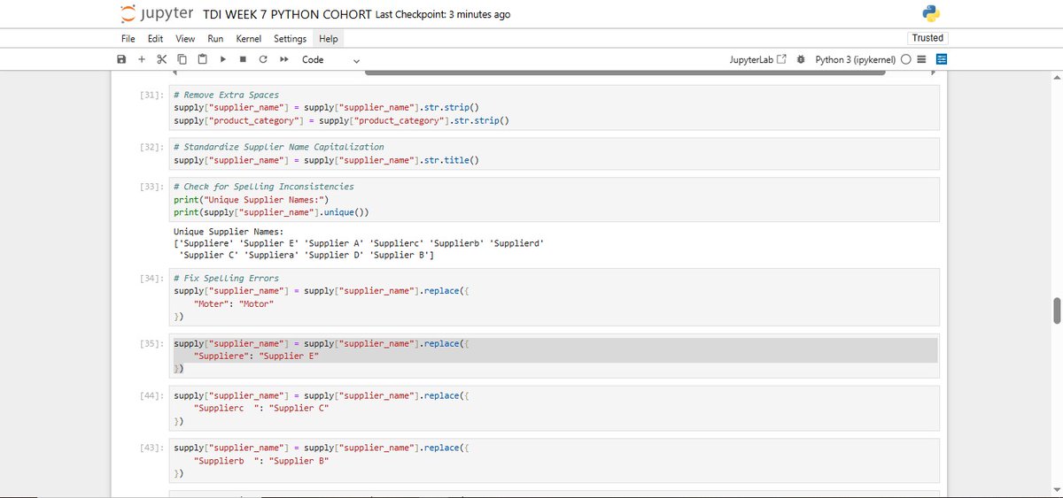 Ifedolapojoe's tweet photo. These steps helped transform raw operational data into structured insights that can support better supply chain decision-making.

#TheDataImmersed
@TDataImmersed
@DabereNnamani
@ThePSF https://t.co/SP13hkctdl