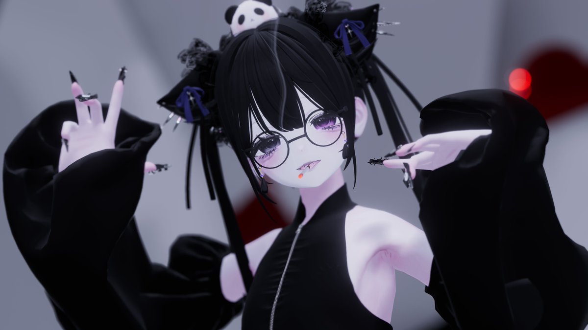 asus6388's tweet photo. 貓貓~🐼

#shinano_3d #VRChat https://t.co/budiYGiyQV
