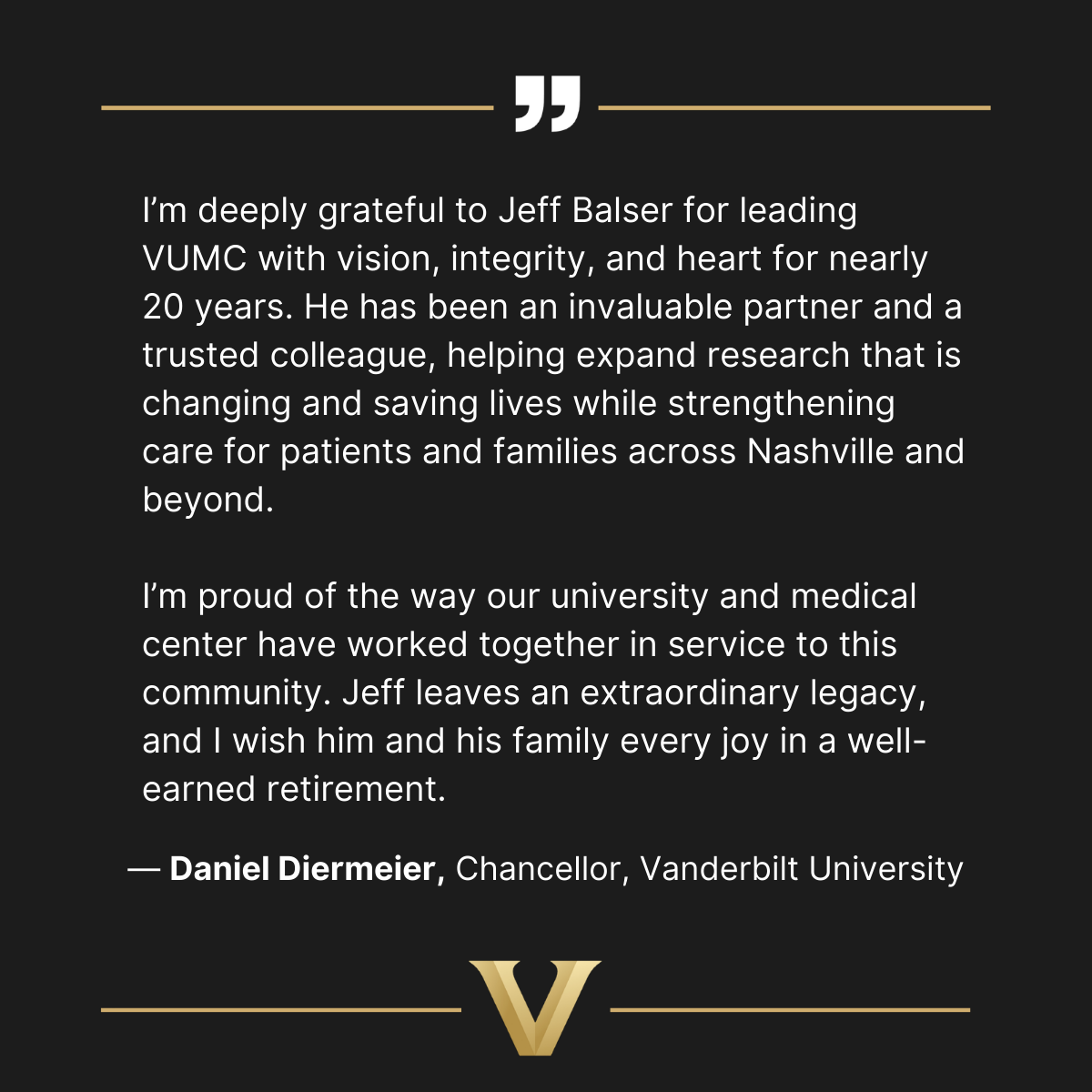 Vanderbilt University Chancellor tweet media
