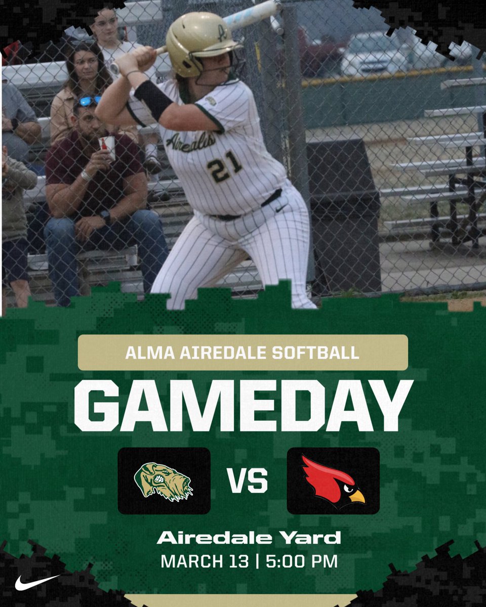 GameDay at the Yard! The Alma Airedales take on the Farmington Lady Cards in 5A West Conference action! First Pitch 5:00
#BeElite