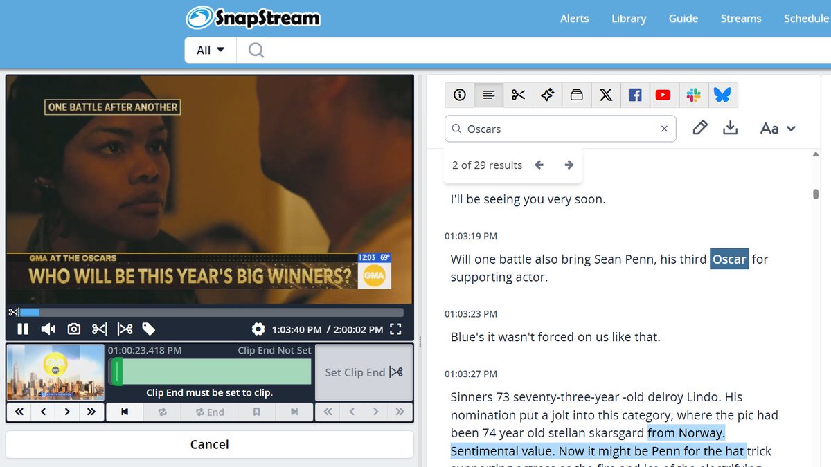 SnapStream ✂️ tweet media