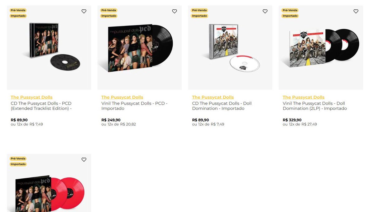 umusicbrasil's tweet photo. 🚨‼️ATENÇÃO‼️🚨

pré-venda global dos álbuns das PUSSYCAT DOLLS tá disponível na minha loja aqui no br 🥳

vou mandar o link p vcs abaixo https://t.co/bFZvYyAYUT