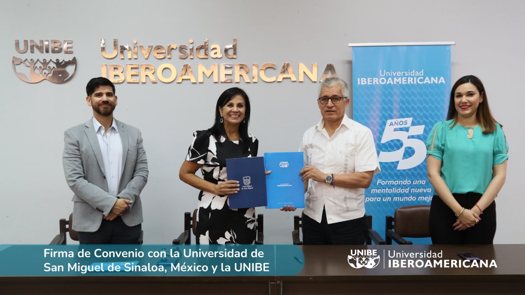unibepy's tweet image. 🌎La UNIBE recibió a representantes de la Universidad San Miguel de México para formalizar el Convenio Marco de Cooperación Académica. Este acuerdo fortalece redes internacionales y genera oportunidades únicas para estudiantes de grado y postgrado.#UnibePy #AlianzaInternacional