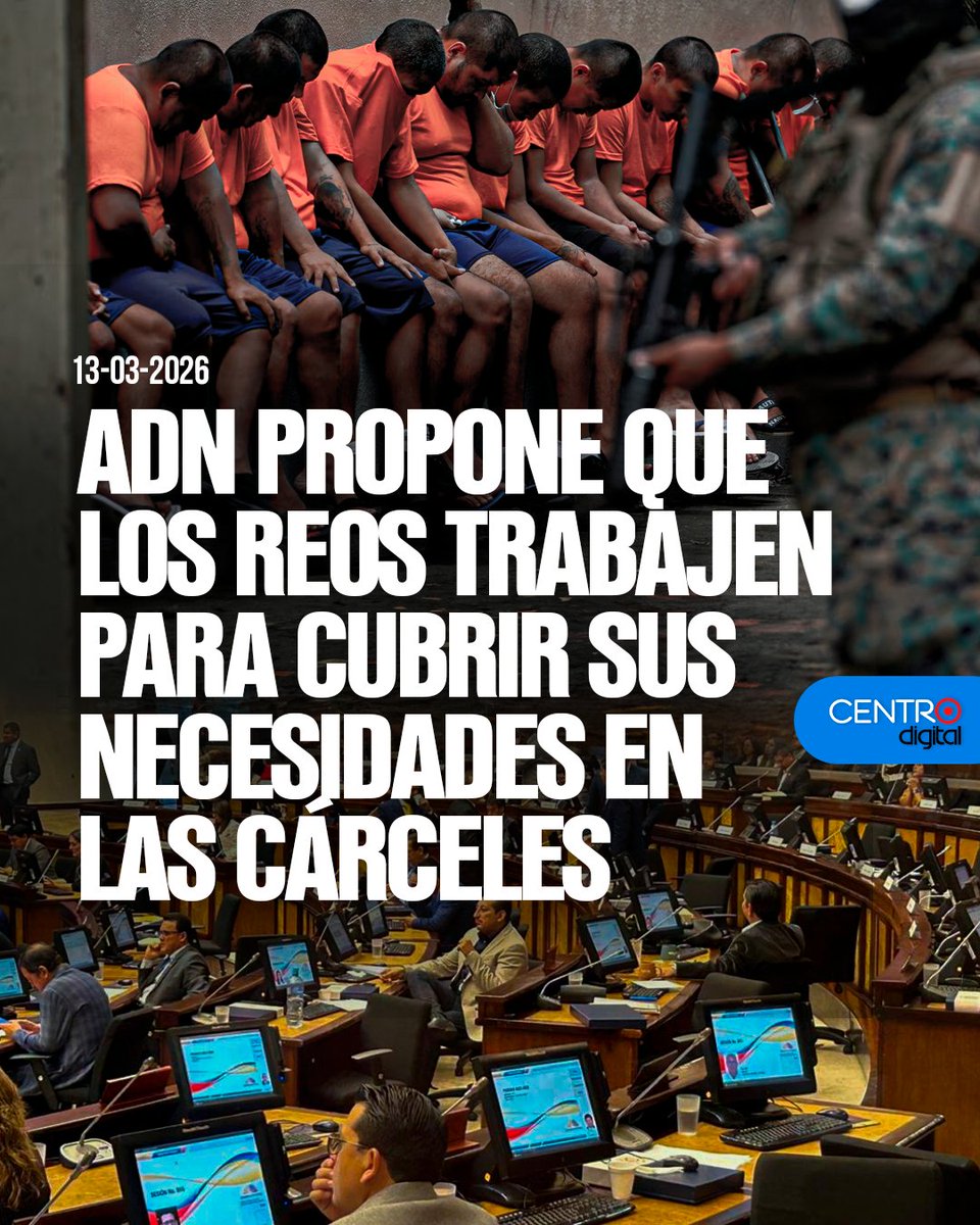 radiocentroec's tweet photo. #ATENCION | El legislador de ADN y vicepresidente de la Comisión de Seguridad Integral, Andrés Castillo, impulsó la inclusión de políticas de trabajo interno para las personas privadas de libertad dentro del Proyecto de Ley Orgánica Reformatoria para el Fortalecimiento del Sistema Penitenciario, aprobado con siete votos a favor. La iniciativa busca mejorar la seguridad, el control y la rehabilitación social en los centros penitenciarios.

Los detalles ➡️ https://t.co/yoQ6wm4O5H