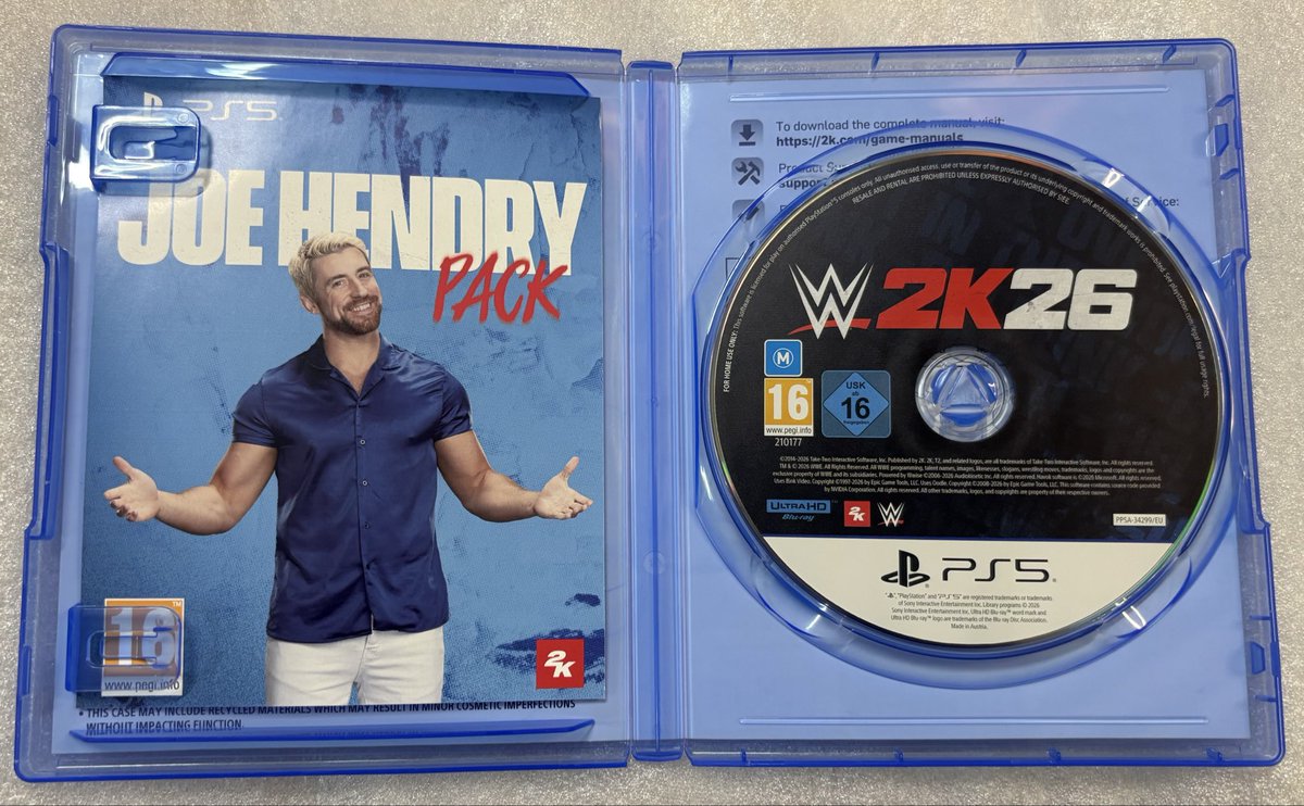 jahxhere's tweet photo. Picked up and unboxed WWE 2K26 today.

Been waiting for this one. Let the grind begin. 🎮🏆

#WWE2K26 #WWEGames #GamingCommunity https://t.co/wQKo92GYzX
