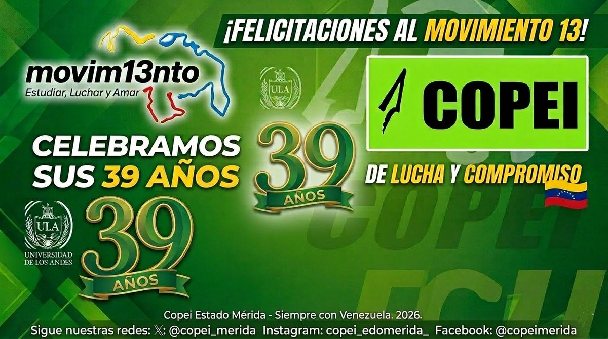 Partido COPEI Mérida tweet media
