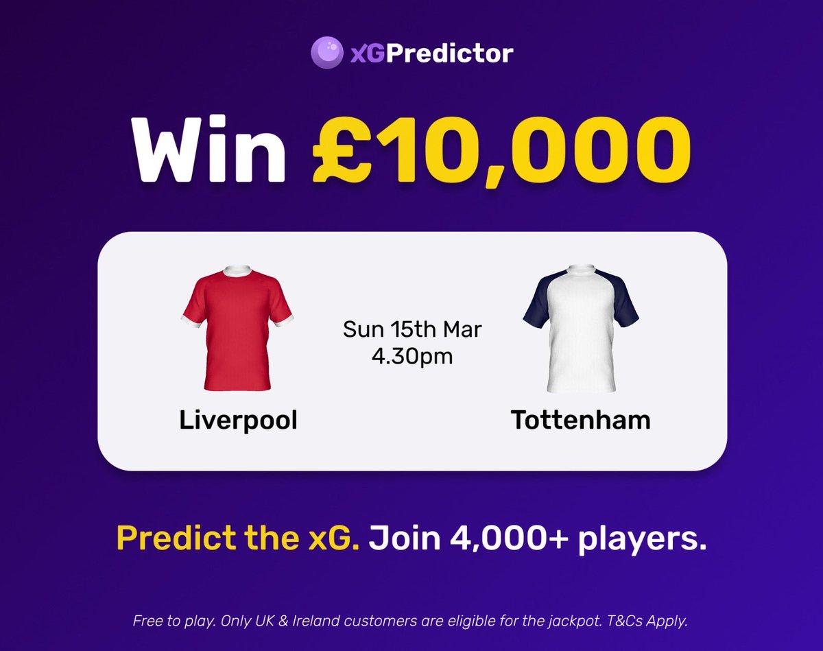 xG Predictor tweet media