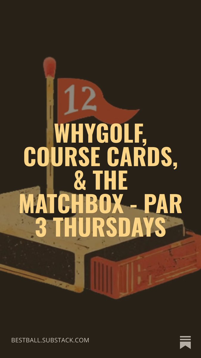 golfBestBall's tweet image. In this week’s edition of Par 3 Thursdays…

⛳️ @why__golf 
⛳️ Course Cards
⛳️ The Matchbox at @TobaccoRoadGolf 

Read &amp;amp; Subscribe —&amp;gt; BestBall.substack.com

#golf #brands #golfcourse #golftrainingaids #newsletter