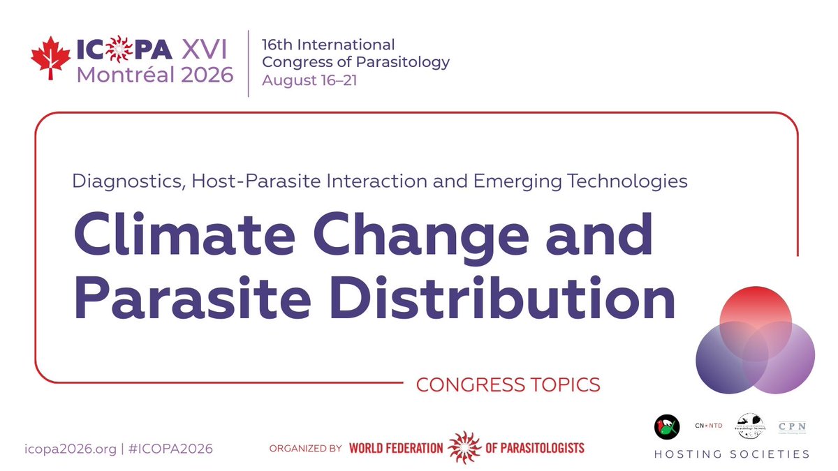 International Congress of Parasitology - ICOPA 💜 tweet media
