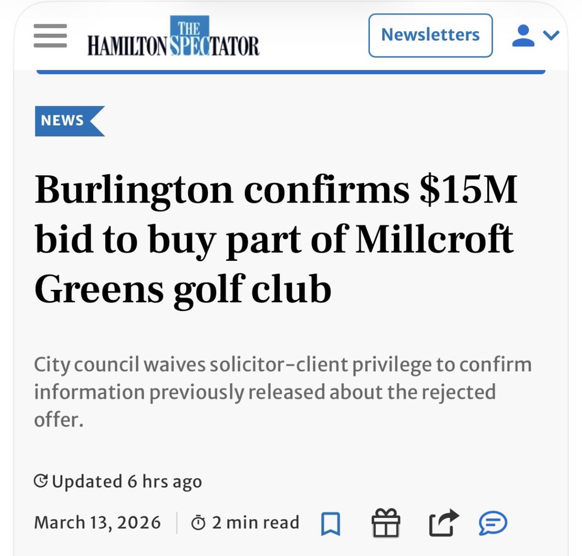 Millcroft Against Development tweet media