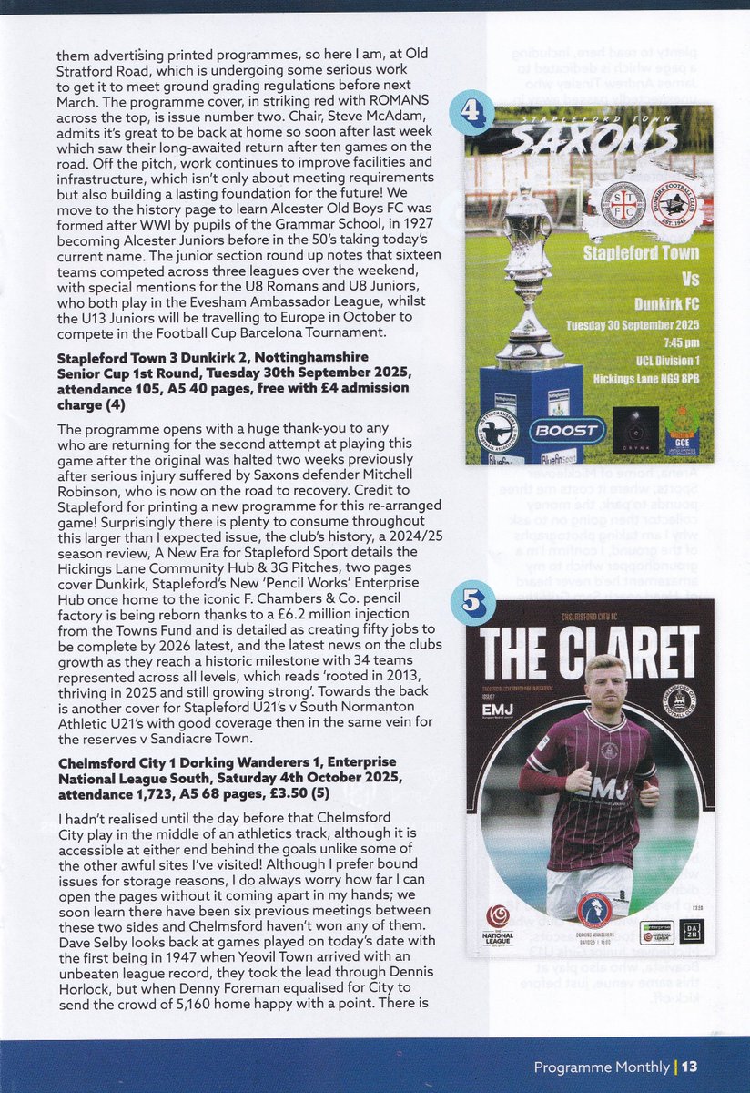 sportsshotsnews's tweet photo. Covered this month: 

@SCInkberrowFC v @SRFCofficial 
@ShepshedDynamo v @corbytownfc 
@AlcesterTownFC v @LudlowTownFC 
@STFCseniors v @Dunkirk_FC 
@OfficialClarets v @DorkingWDRS 
@DCFCWomen v @WBAWomen 

#MatchdayProgrammes #SaveTheFootballProgramme #keeptheprogramme https://t.co/cwzuFGx5vm