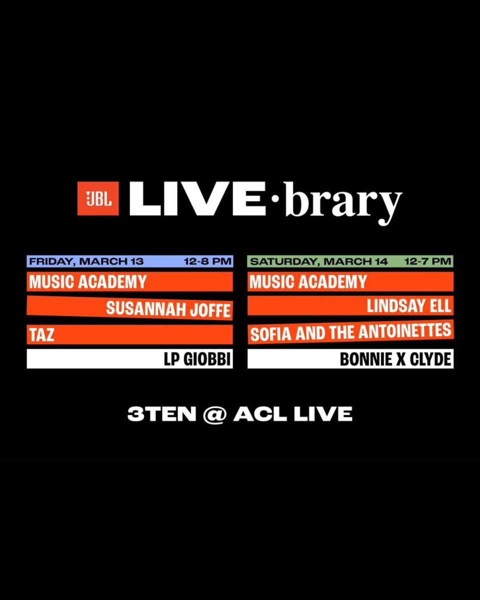 NiederauerMusic's tweet photo. AUSTIN! FREE SHOW, WE ON AT 5:15 - 3TEN AT ACL LIVE @JBLaudio #JBLxSXSW #JBLPartner https://t.co/Vvm4Qex3kI