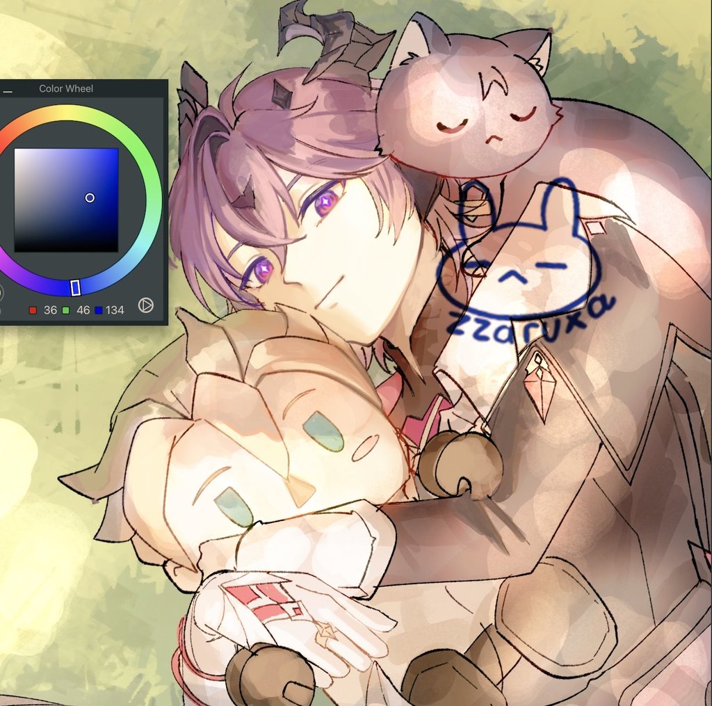 I can't finish this on time but Happy hatching day Durin :3 🩷💜🩷💜
