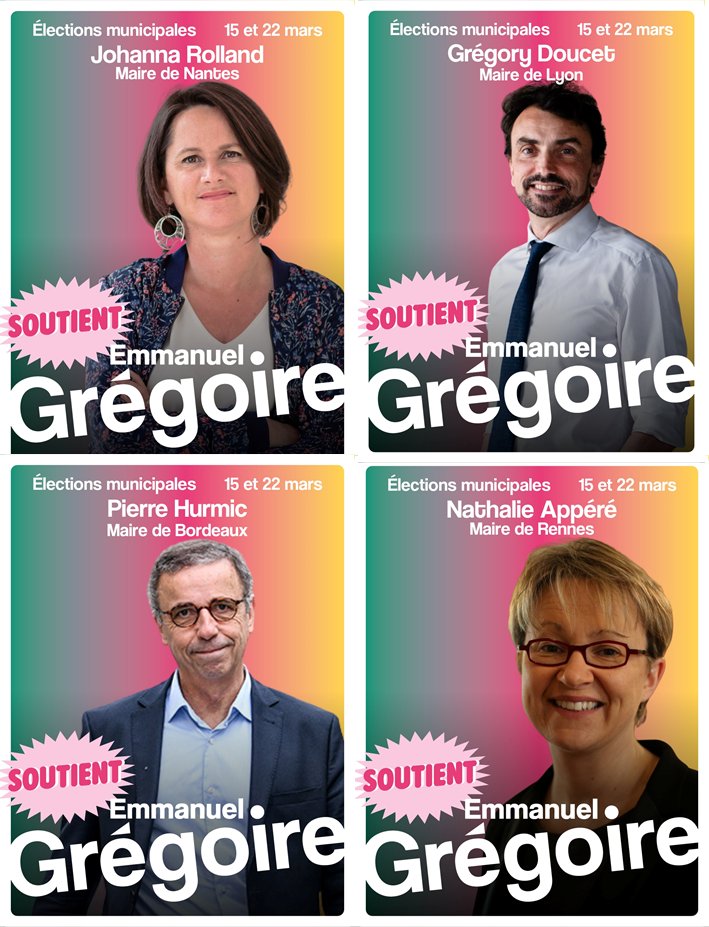 #EmmanuelGrégoire est soutenu par les pires maires de France, le message est clair.