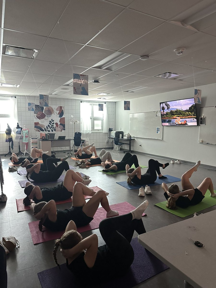 Friday Fun Day! Yoga to start off a great practice! Let’s go Wolves!