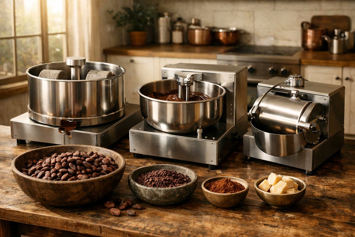 CocoaCraft's tweet photo. From kitchen to world stage. 🌍 Use artisan tools pros use. Refine &amp; launch: https://t.co/fFlY8J4FtX #BeanToBar #MicroBatch #ChocolateMaker #CocoaCraft (Generated by AI) This post may contain AI generated content and images. Images may not be reflective of actual products https://t.co/RLWCdK96Mm
