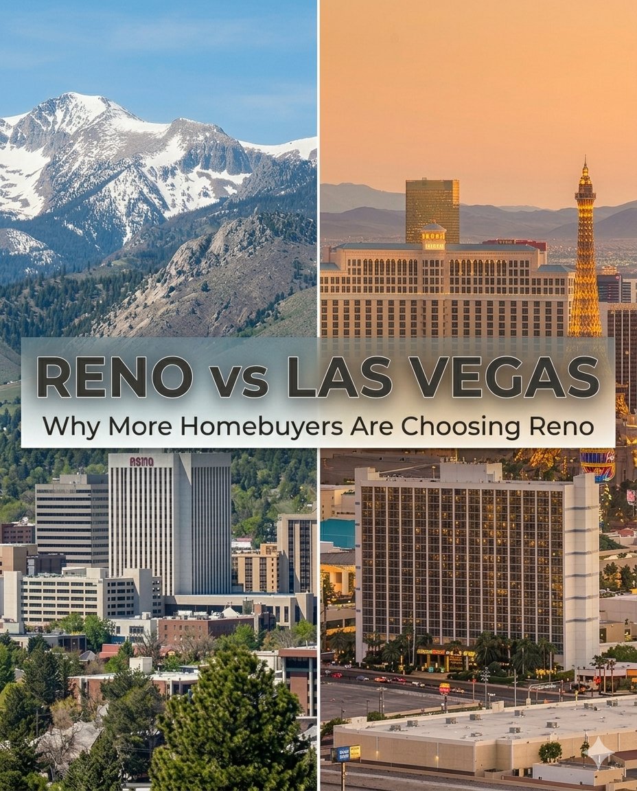 SilvermanTeam's tweet photo. Reno vs. Las Vegas 🏡

More relocation buyers—especially from California—are choosing Reno over Las Vegas.

Why?
• Closer to Northern California
• Lake Tahoe lifestyle
• Diversified economy
• Strong housing demand

Full analysis:
https://t.co/1SDTovJngY

#RenoRealEstate https://t.co/zeRdP1j54L