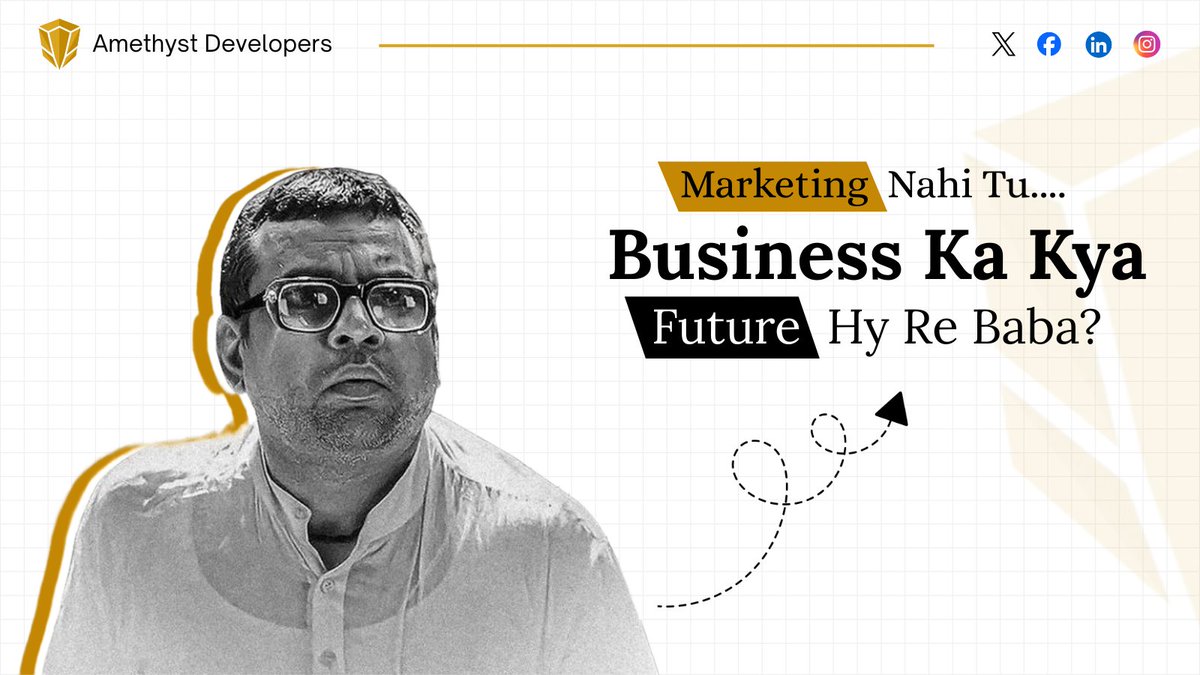 amethyst__devs's tweet image. Marketing nahi tu…
Business ka future bhi “loading…” hi rahega baba.😅

Customers khud se nahi aate.
Unko bulana parta hai Marketing se.

🚀 Let Amethyst Developers handle it.

#Marketing #BusinessGrowth #AmethystDevelopers