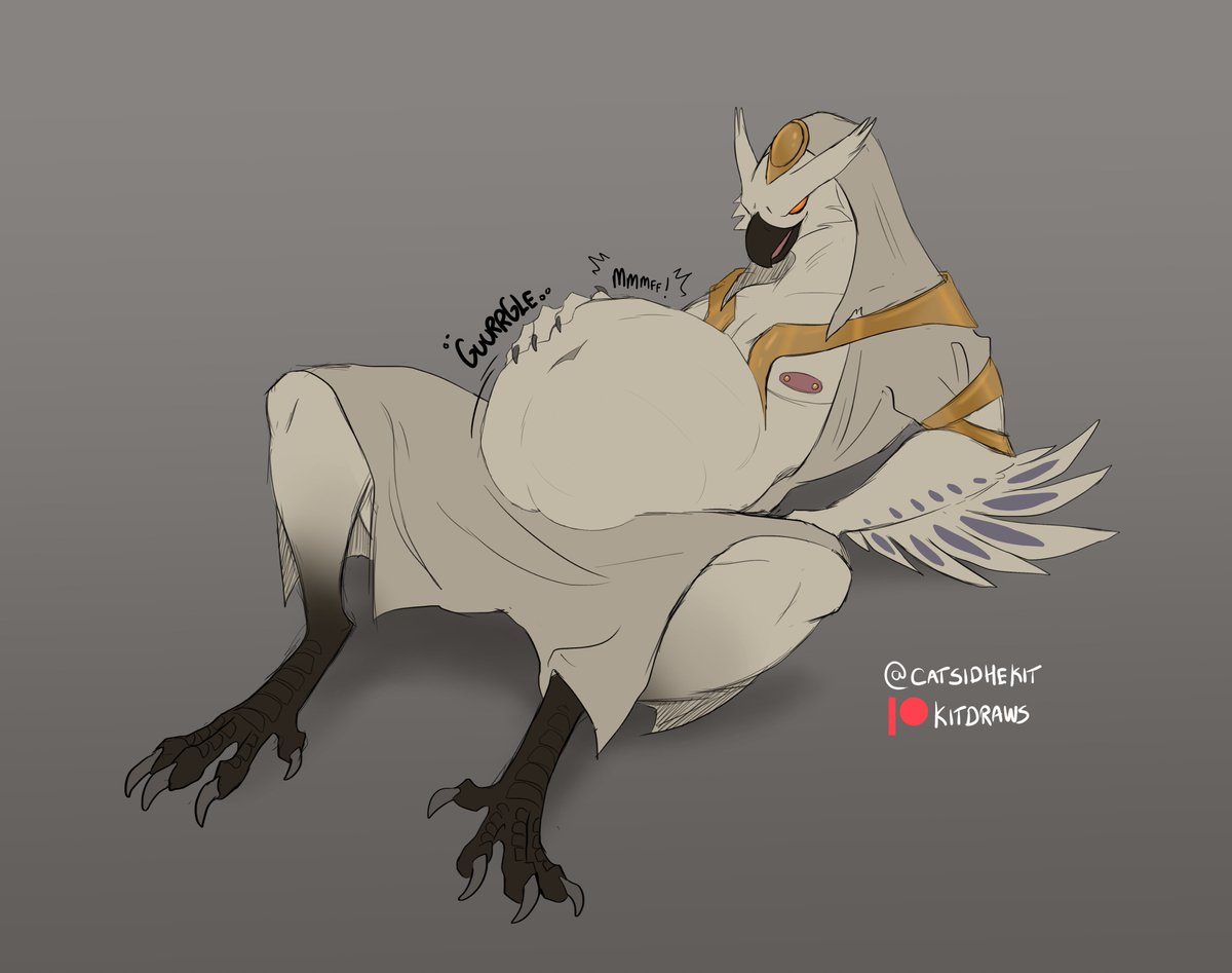 EnderRiens's tweet photo. CW: Vore
Zaahen (bird form)
Riot ruined this champion's visual design the potential was limitless https://t.co/LqAaf1E2EY