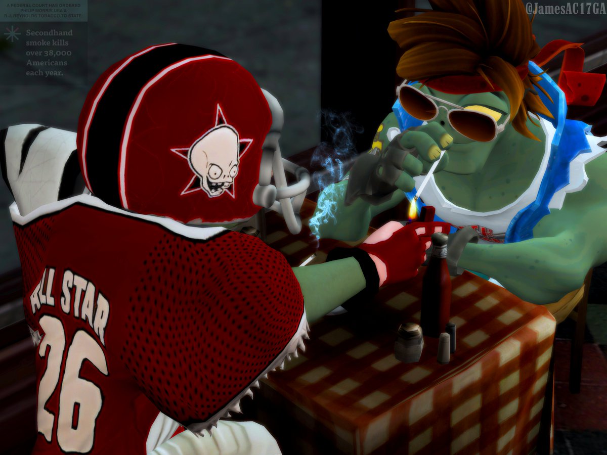 "Smoking Easy"

80's Action Hero, and All-Star!

(yes, their cigarettes are the longest possible size ever)

#pvz #pvzfanart #pvzgw #pvzgwfanart #pvzgw2 #pvzbfn #pvzart #plantsvszombies #fanart #Plantsvszombiesfanart #PVZ #PLANTSVSZOMBIES #smoking #cigarettes