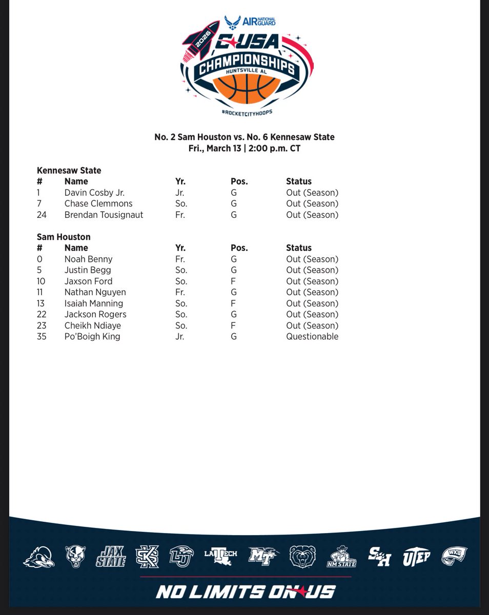 Sports of SHSU tweet media