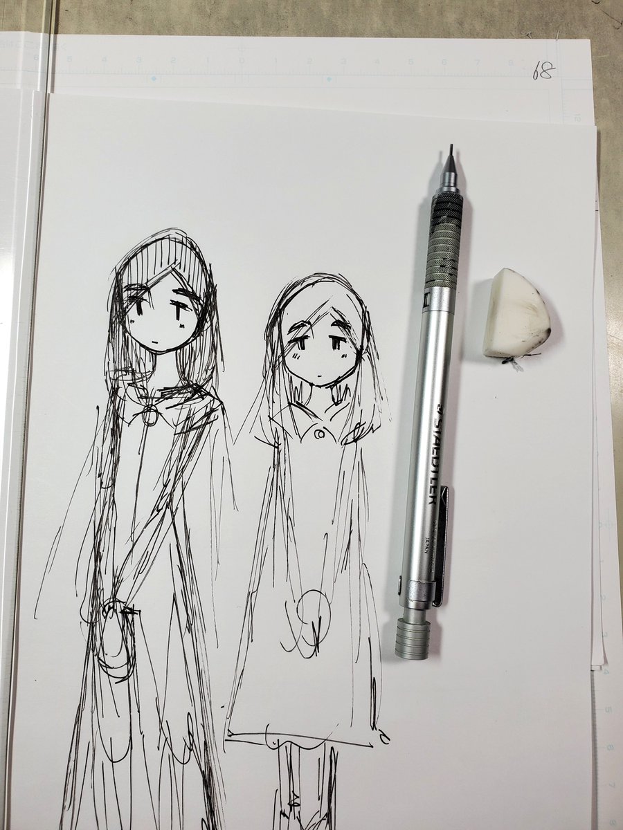 約束後編
68ページあると微調整しながらセリフの書き出しだけで一日作業
今日?はここまで
起きたら下書き入れていくのす
目指せ6月COMITIA!

体調が良いとアナログ原稿用紙に向かうのが楽しい 