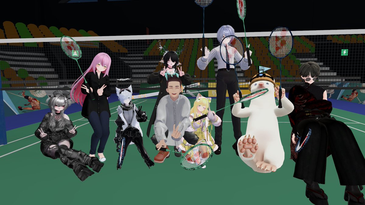 本日の #VRChat は、チビアバターではきついワールドだったから、久しぶりに瀬羽君を召喚。 #badminton のワールド、中々に良いワールドだった！
まぁリアルコライダー叩いてしまって掃除を余儀なくされてしまったが・・・