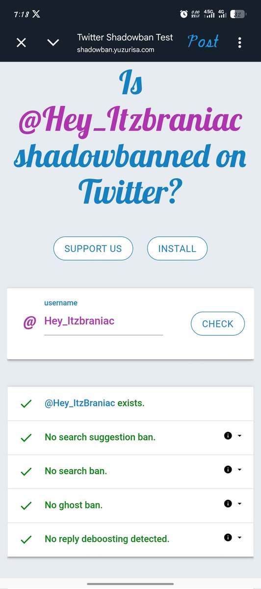 Thy Lord is good... No shadow ban...