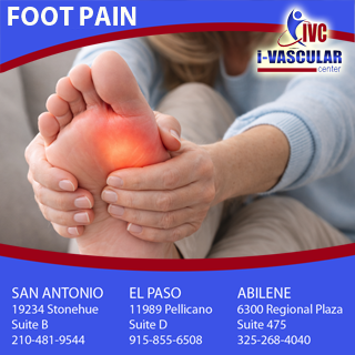 Ivascularcenter's tweet photo. Two possible causes of FOOT PAIN are nerve damage and/or poor circulation. Our El Paso location now treats BOTH! Whether the issue is peripheral neuropathy or a vascular condition, let us help you get back on your feet! Learn more at https://t.co/L3Z2jP2LFB or call 915-855-6508. https://t.co/RlmZsNq5VV