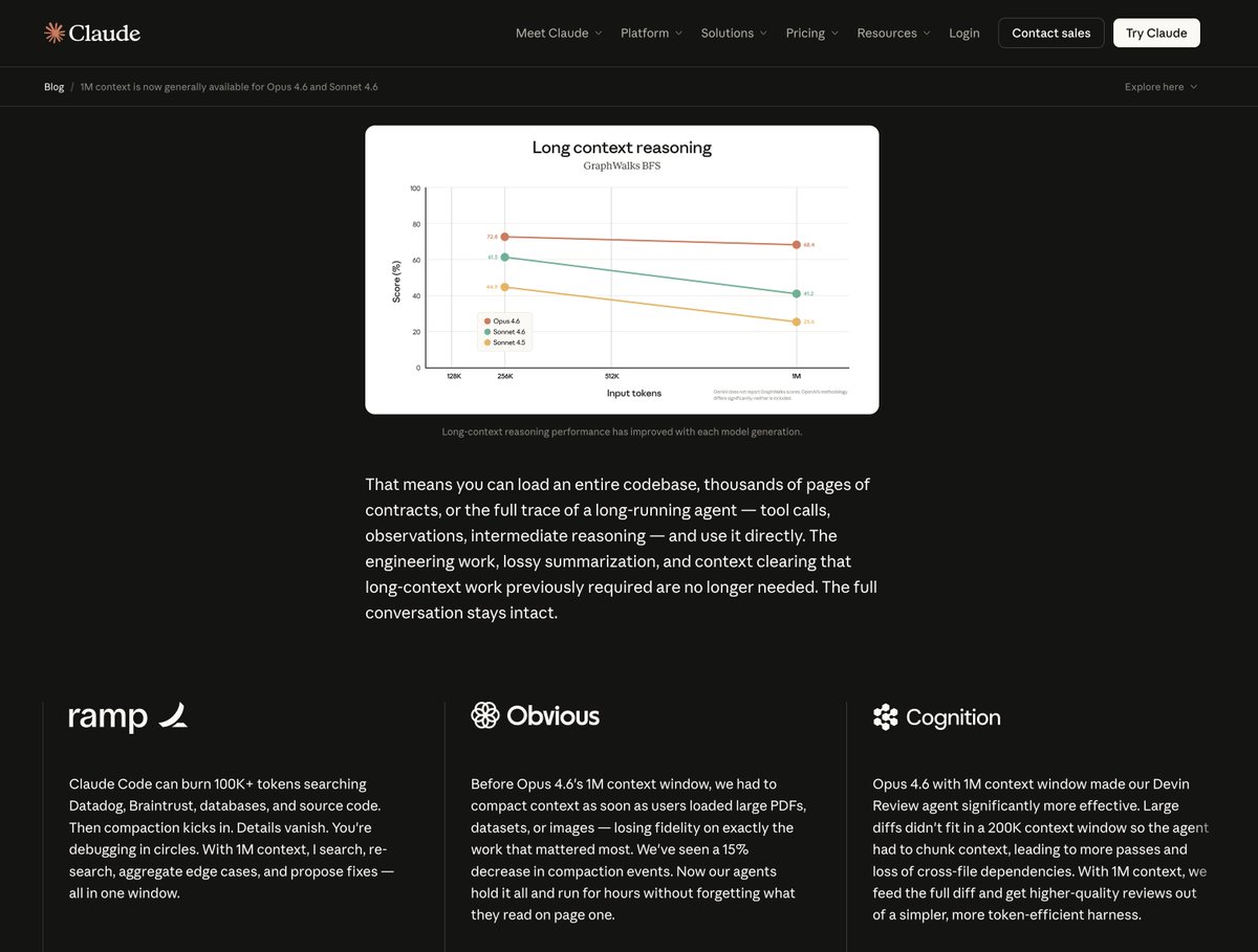 dboskovic's tweet photo. working with @AnthropicAI on opus 4.6 large context has helped us create so many "tasting the AGI" moments for @obvious users

nothing like throwing a massive PDF at a world class model and letting it cook

@obvious among giants @tryramp @cognition 

https://t.co/wgeznkMm6Y https://t.co/PZRk2Yz7Dw