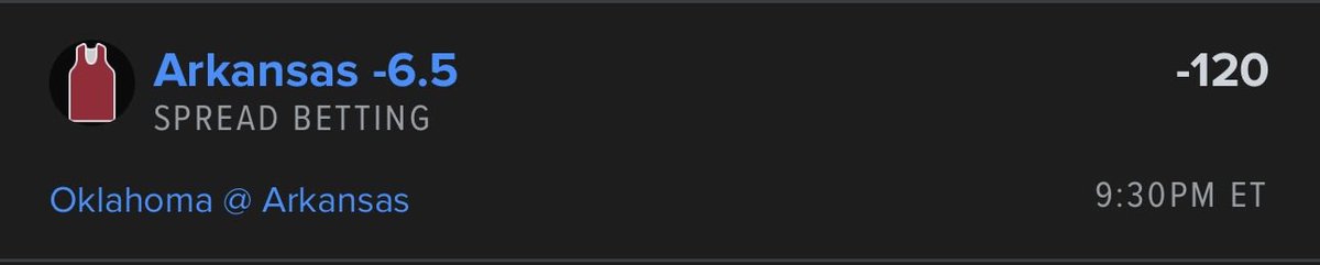 CBB Bet 3/13/26 🤑
Men’s College Basketball 🏀⛹️‍♂️
Friday College Hoops 🔥
CONFERENCE TOURNAMENT SZN 🪩🏆

Arkansas Razorbacks -6.5 🐗🔴

Darius Acuff and Calipari win big 🤩‼️
Arkansas handles the Sooners 🔒🐗

FOLLOW ALL MARCH MADNESS 🏀💰🍀