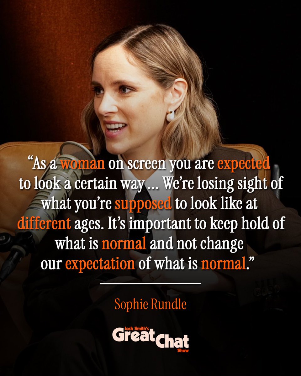 joshsmithhosts's tweet image. Are we forgetting what aging is supposed to look like? 💬 #sophierundle #aging