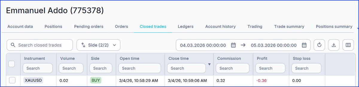 KemmaTrades's tweet photo. Dear @WfundedHQ @iamdapo I am unable to send you email so I might as well address this here.

I started trading my account on 28th January 2026. I followed every rule to the letter and was due payment end of February since your rule says, first payout is awarded 30days after first trade is placed. Nice one! 

4 days to payout, a pop up appeared on your platform. (Important notice: Action Required) I screenshotted it because it seemed shady. It's attached here. 

On Monday, March 2nd, I received an email (New Traders Platform Account is Ready) I logged in with the credentials sent wondering why no MT5 anylonger. No message of change just a welcome to new platform message. When I bought my account I chose MT5 because that is what I am conversant with. No problem. 

On the 4th of March I called your client on a number sent through email and enquired of 
1. Why payout is now saying I should wait another 30days
2. If It was okay that I tried out the new platform with a 0.02 trade. 

I was given a go ahead and I tried another 0.02 trade which you have sited now as the breach because there was no SL. I searched for how to place SL after placing this trade and when I didn't see where like the day before, I closed that trade at -0.36. If someone should assume the delay in payout and the added waiting period is just to get clients to messup and be denied, It may not be far fetched from the truth.

@wfundedhq @iamdapo 
The appeal portal is closed even though this email was sent hours ago. Another anomaly I can't wrap my head around. That is why this is here. Let's be fair to eachother, rectify and restore my live. Exclude me from your statistics of failed traders. 

Trader to @WfundedHQ