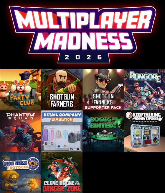 fixitfixitfixit's tweet image. Get the new Multiplayer Madness 2026 Bundle - Bundle Ends: 4/4/2026 1:00:00 AM
humblebundle.com/games/multipla…
Pay at least $12 to unlock everything.
#humblebundle #games #bundle #deals #pcgaming #game #charity #gaming