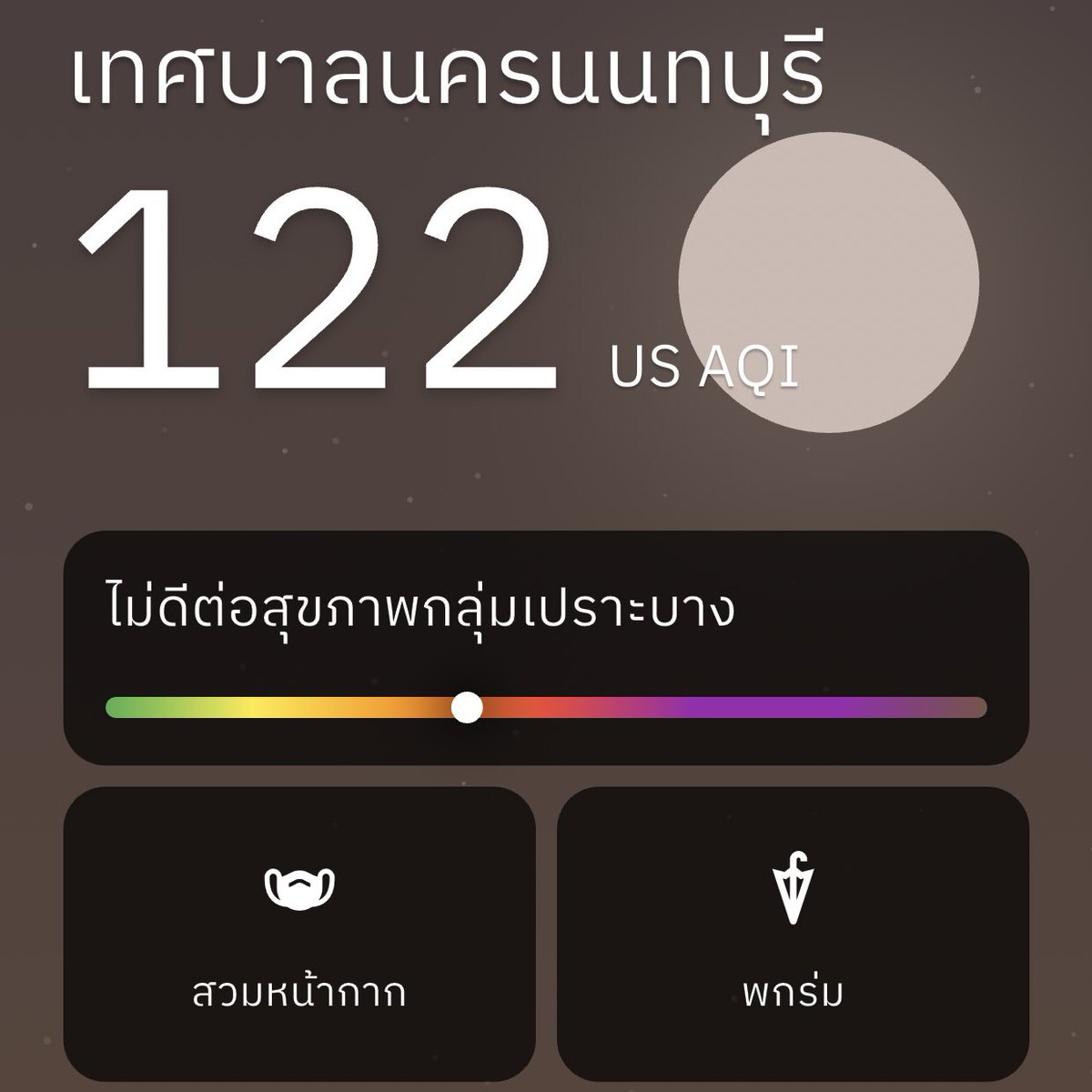 Airwareness คุณภาพอากาศ tweet media