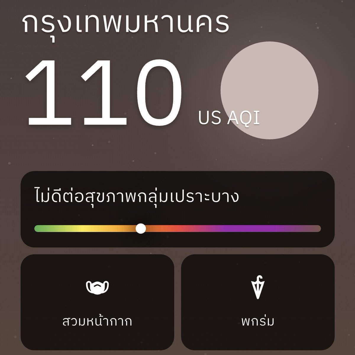 Airwareness คุณภาพอากาศ tweet media