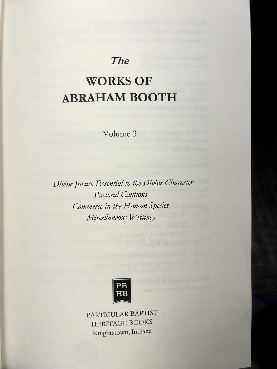 BaptistBooks's tweet photo. We have released Vol.3 of the Works of Abraham Booth at @CBTSeminary 2026 CovCon.  It will be made available online in the following week.  Additionally, we are pleased to announce that the pre-press work is completed for Vols.4-6 which soon will be published by the end of this year! Thank you to all our printing partners for your continued support in retrieving and publishing our Calvinistic and Reformed Baptist forefathers.