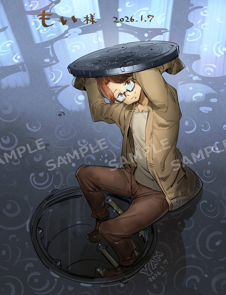 yam248's tweet photo. skebでリクエストいただいたイラストです。贈り物用らしく嬉しい依頼でした。どうもありがとうございました😄 https://t.co/aYyH2cFTMG