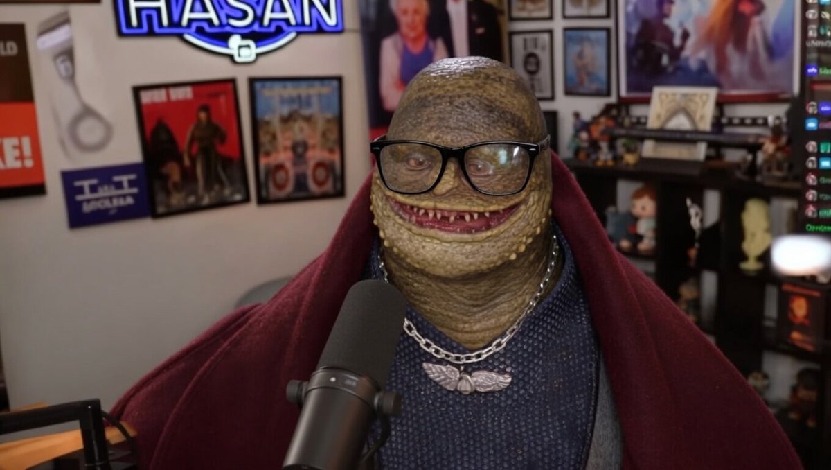 Meanwhile there are veterans like <a href="/blackfox87fps/">BLACKFOX</a> raising money and awareness PTSD who deserve a spotlight then you get shit stain Hasan here mocking them.

Twitch is such a fucking joke if they let this beady eyed goomba from the live action Mario bros movie continue streaming.