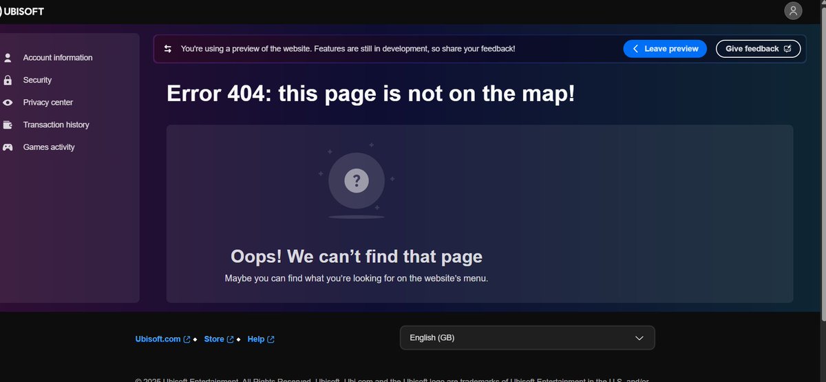 SamCastill35292's tweet photo. I need help with my Ubisoft account. I’ve been trying for several days to change the email, but every verification link redirects to the new Ubisoft account website and gives a error. Support keeps sending the same link and the issue isn’t resolved. i need help @UbisoftSupport https://t.co/6qTgRIr6SS