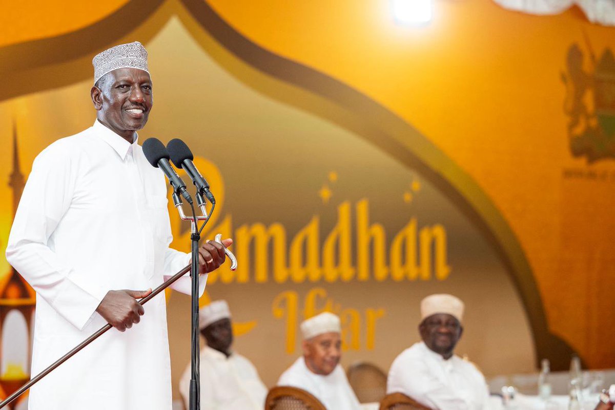 WilliamsRuto's tweet photo. At State House Mombasa, we had the honour of joining our Muslim brethren to celebrate Iftar, a cherished moment of reflection, gratitude, and unity during the holy month of Ramadan.
Our nation draws great strength from its diversity of faiths and cultures. It is through such shared moments that we reaffirm our commitment to mutual respect, peaceful co-existence, and the common good.
I commend the Muslim community for their continued contribution to the social, economic, and cultural progress of our country.
Your dedication to faith, family, and community remains an important pillar in the building of a more cohesive and prosperous Kenya.