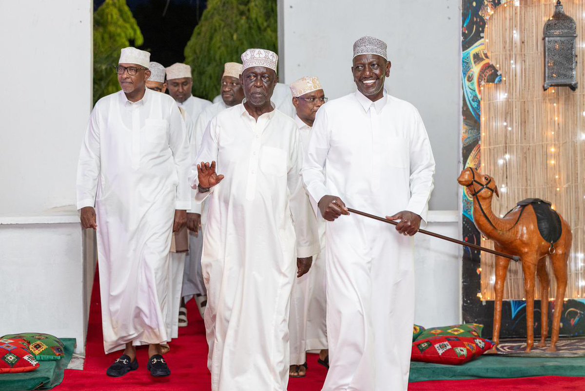WilliamsRuto's tweet photo. At State House Mombasa, we had the honour of joining our Muslim brethren to celebrate Iftar, a cherished moment of reflection, gratitude, and unity during the holy month of Ramadan.
Our nation draws great strength from its diversity of faiths and cultures. It is through such shared moments that we reaffirm our commitment to mutual respect, peaceful co-existence, and the common good.
I commend the Muslim community for their continued contribution to the social, economic, and cultural progress of our country.
Your dedication to faith, family, and community remains an important pillar in the building of a more cohesive and prosperous Kenya.