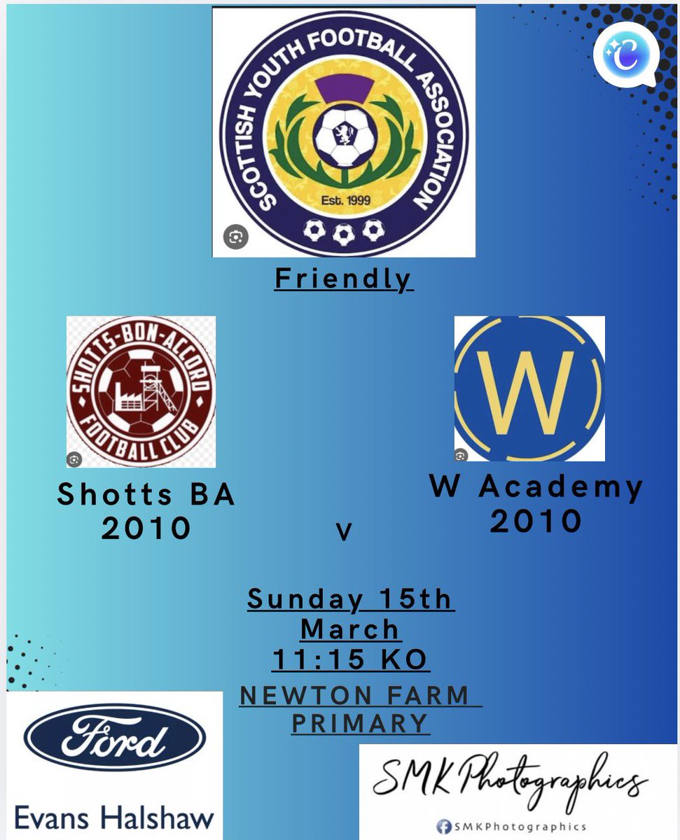 With no fixture scheduled this weekend we will face W Academy in a friendly to keep the boys ticking over.