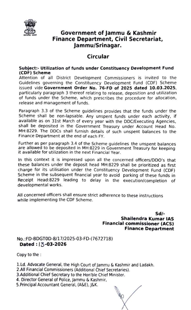 Jammu And Kashmir Finance & Accounts Society tweet media