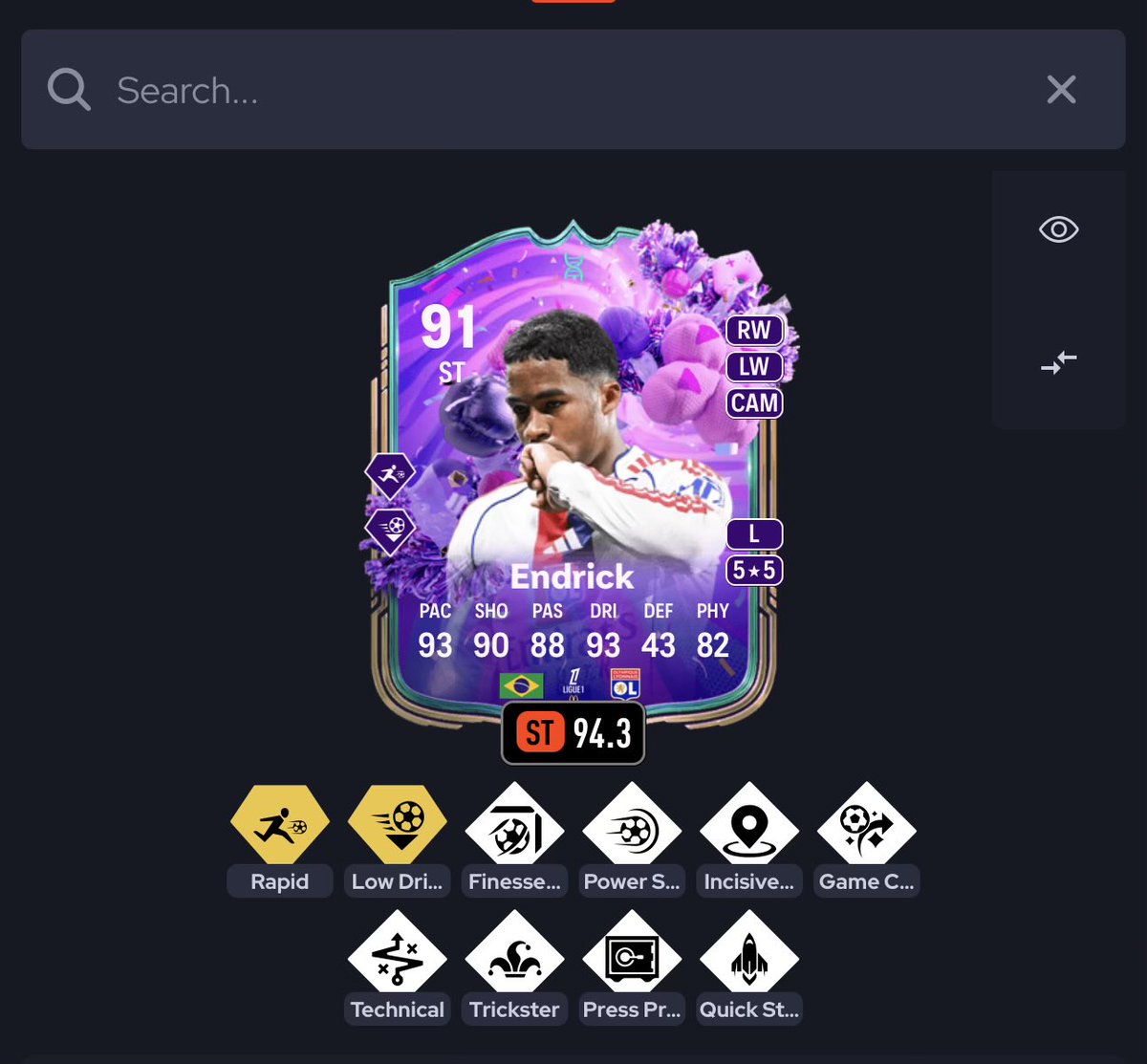 Pramis13's tweet photo. @FutSheriff 99 composure as well https://t.co/TwwSIbHMaA