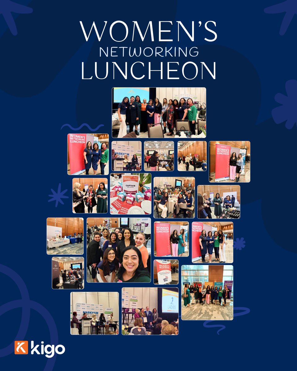 KigoRealty's tweet photo. Kigo's women leaders shine at the @MarkhamBoardofTrade luncheon! 

Connecting with GTA industry experts &amp; vendors, celebrating women in real estate, and recognizing our team's leadership, dedication, &amp; mentorship. 

A powerful display of community &amp; collaboration!

 #kigo https://t.co/TpdqmpwLzK