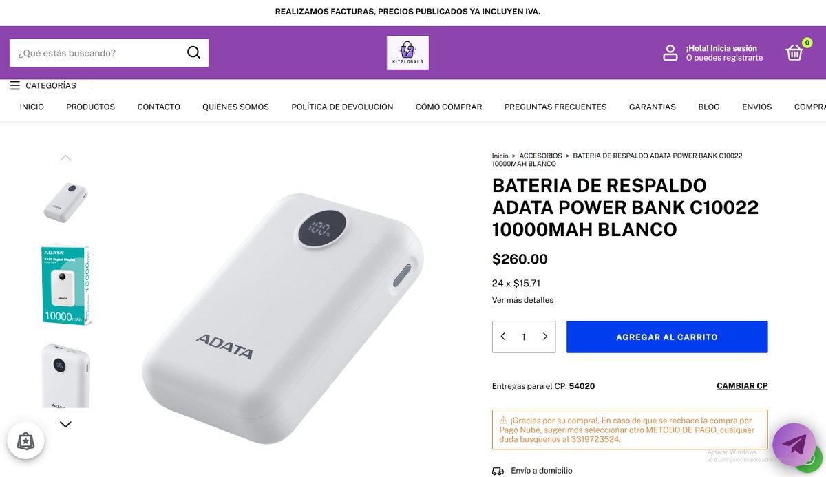 KitGlobals's tweet image. Powerbanks Adata para que no te quedes sin energia en tu dispositivo movil, adquierelo en Kitglobals.com o en nuestra tienda oficial de TikTokShop.

kitglobals.com/productos/bate…

vt.tiktok.com/ZSu86QxSe/?pag…

#Mexico #Sheinbaum #CompraYa #LCDLF6 #Mundial #LaOficinaMX #playdoit