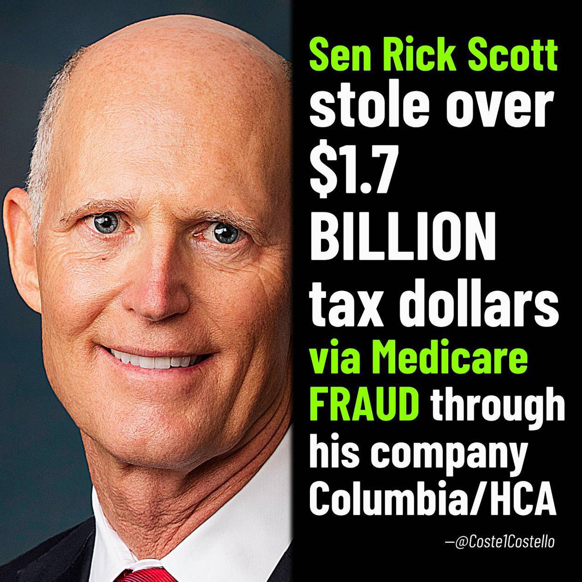 meyerjr's tweet photo. @SenRickScott Yes, this is devastating for the families of the lost. 
It’s also devastating that Trump and you MAGA sycophants are allowing this war of choice - with zero justification for all this distraction. Your careless foolishness with Iran IS creating new terrorists.  You are morons. https://t.co/Qezj5KP67D